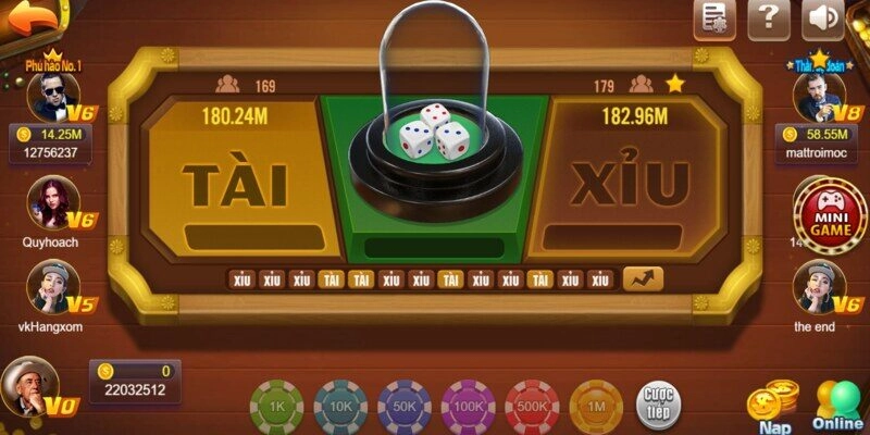Cách đặt cược trong game tài xỉu TDTC